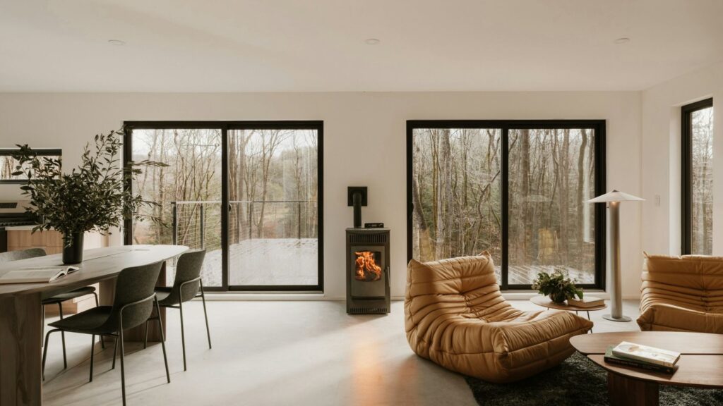 house with large windows